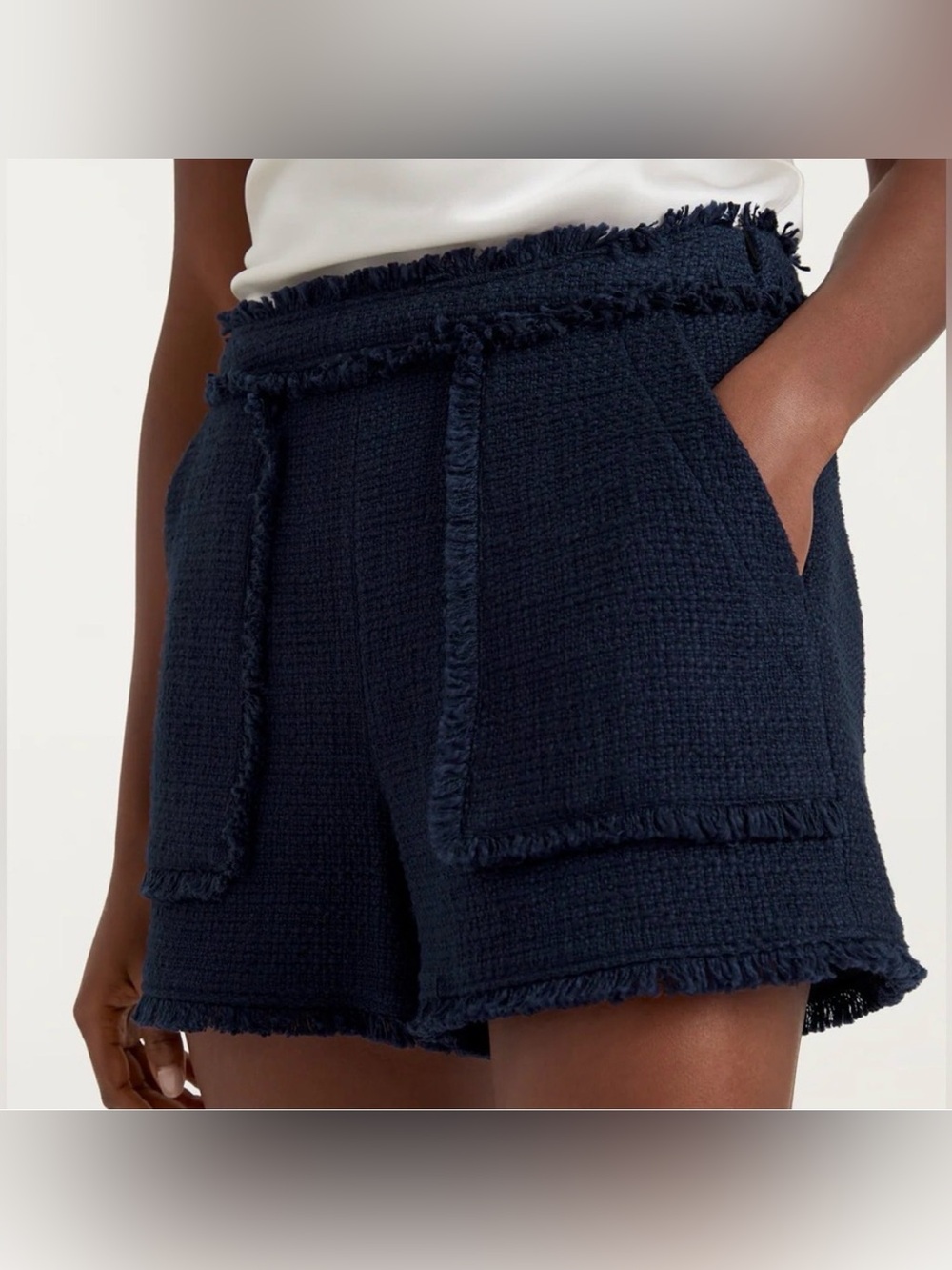 Cinq à Sept Allen Shorts Navy Blue Size 6